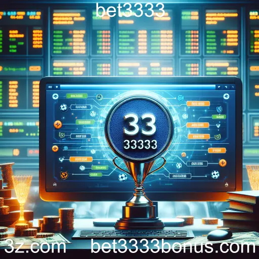 Imagem promocional da bet3333 mostrando a plataforma e suas vantagens